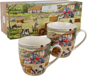 Lesser & Pavey Collie & Sheep Mugs Set of 2