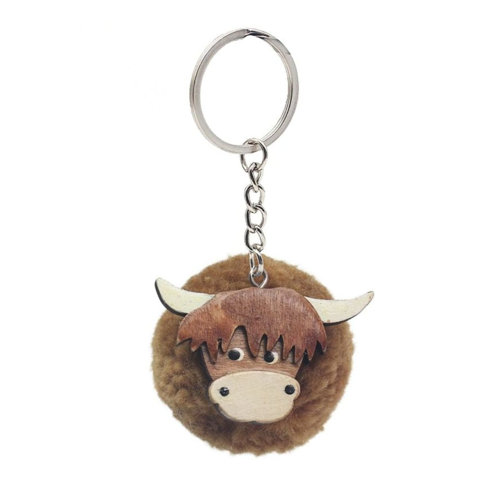 Lesser & Pavey Highland Cow Keyring product image