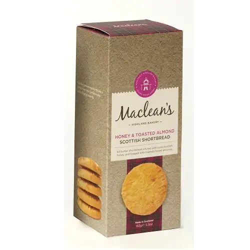 Maclean's Honey & Almond Shortbread 150g