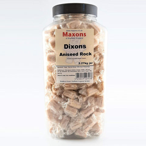 Maxons Dixons Aniseed Rock Boiled Sweets 2.27 Kg