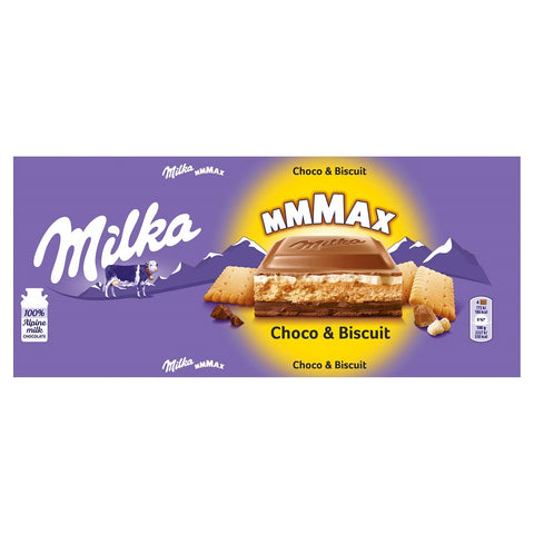 Milka Choco & Biscuit Alpine Milk Chocolate 300g