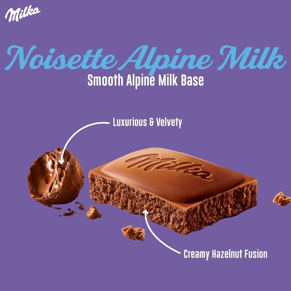 Milka Noisette Chocolate Bar 90g