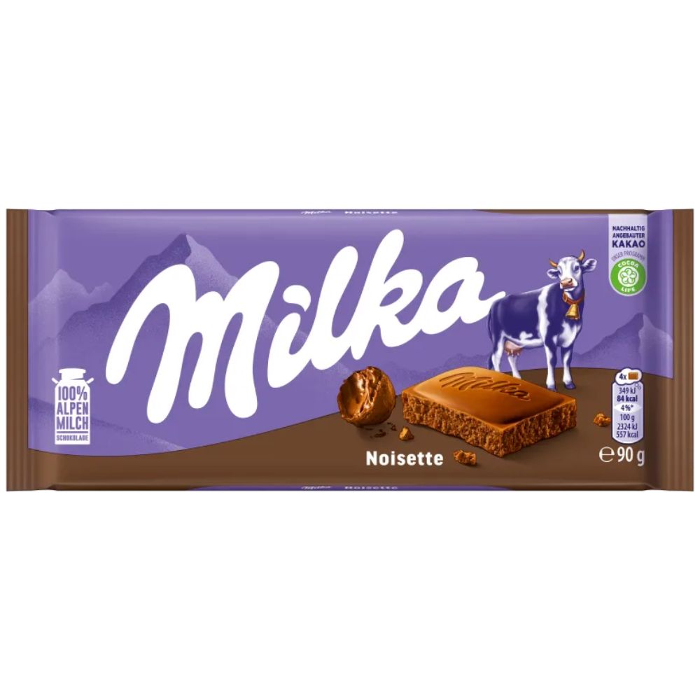 Milka Noisette Chocolate Bar 90g