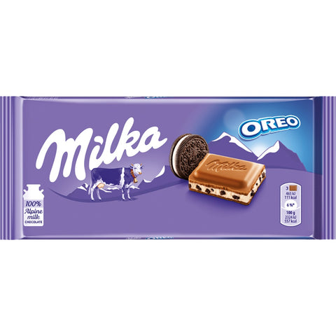 Milka Oreo Alpine Milk Chocolate 100g Bar