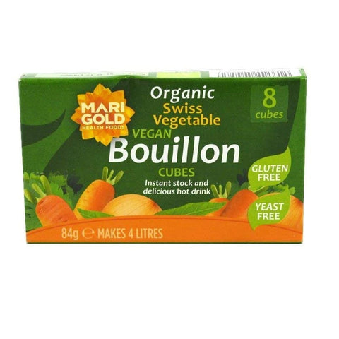 Marigold Health Foods Organic Swiss Vegetable Yeast Free Bouillon Cubes 84g