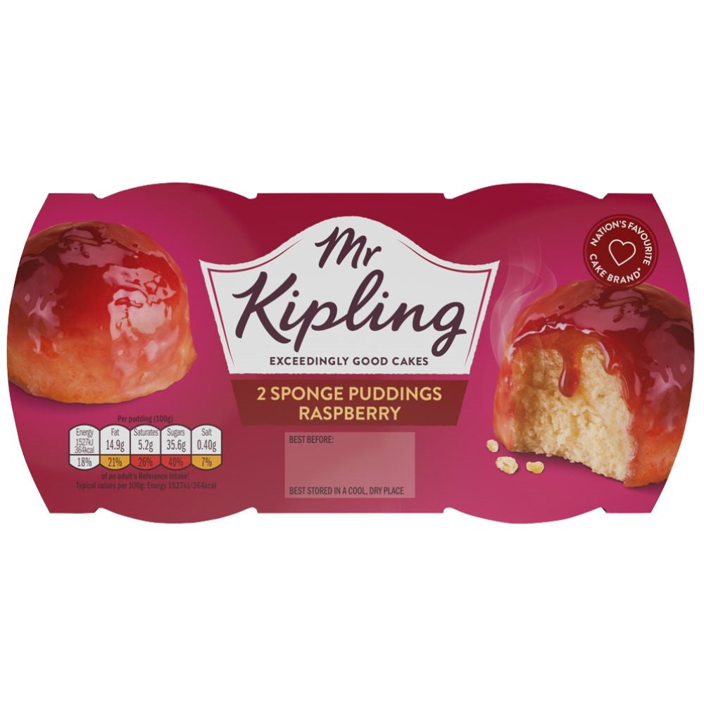 Mr. Kipling Raspberry Sponge Pudding 2 x 95G product image