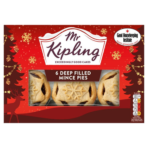 Mr Kipling Snowflake Mince Pies 6pk