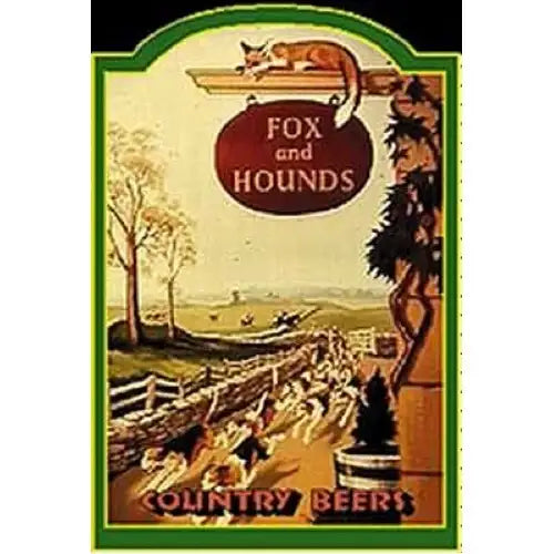 Pub Paraphernalia Fox & Hounds Mini Pub Sign Size 15x10cm
