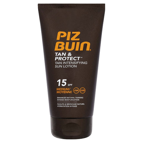 Piz Buin Tan & Protect 15 SPF Medium Tan Intensifying Sun Lotion 150ml