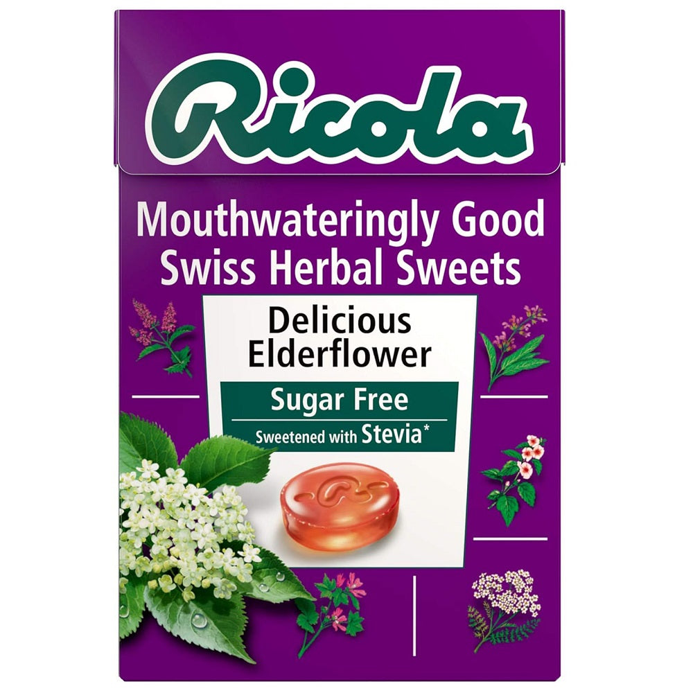 Ricola Sugar Free Elderflower Swiss Herbal Sweets 45g product image
