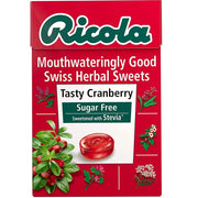 Ricola Tasty Cranberry with Vitamin C - Sugar Free Swiss Herbal Sweets 45g product image