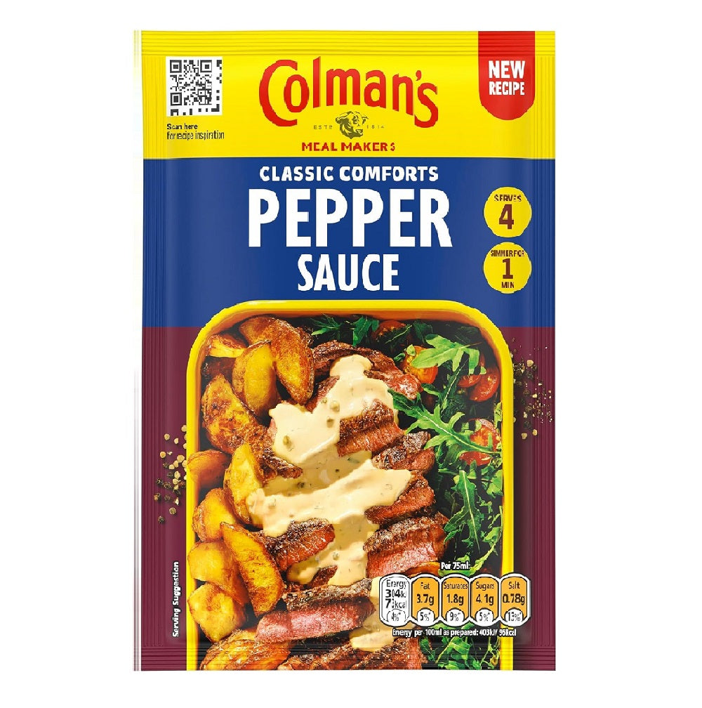 Colman's Pepper Sauce Mix 22g Sachet for Rich and Creamy Pepper Sauce