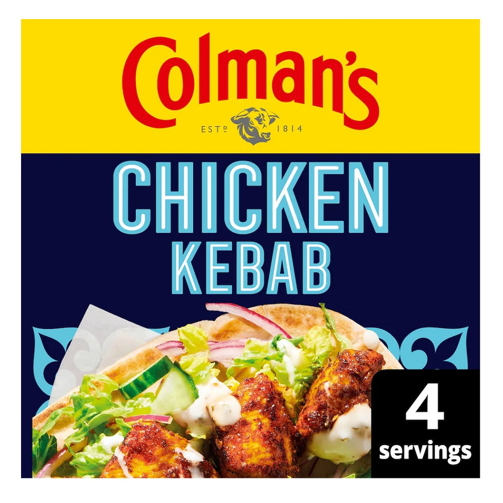 Colman's Weekend Wonders Chicken Kebab Meal Maker Recipe Mix 30g Seasoning Mix