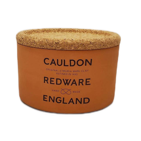 Cauldon Redware Small Storage Jar with Logo in Terracotta Brown