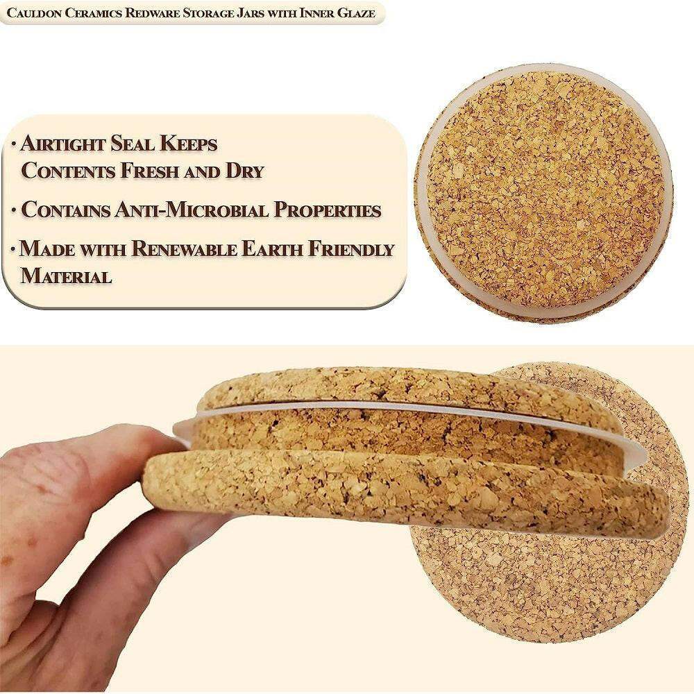 Cauldon Redware Small Coffee Storage Jar in Terracotta Inner Glazed - British Food Supplies