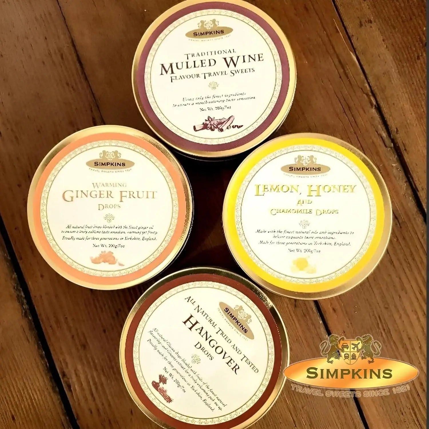 Simpkins Classic Mulled Wine Flavour Travel Sweets 200g