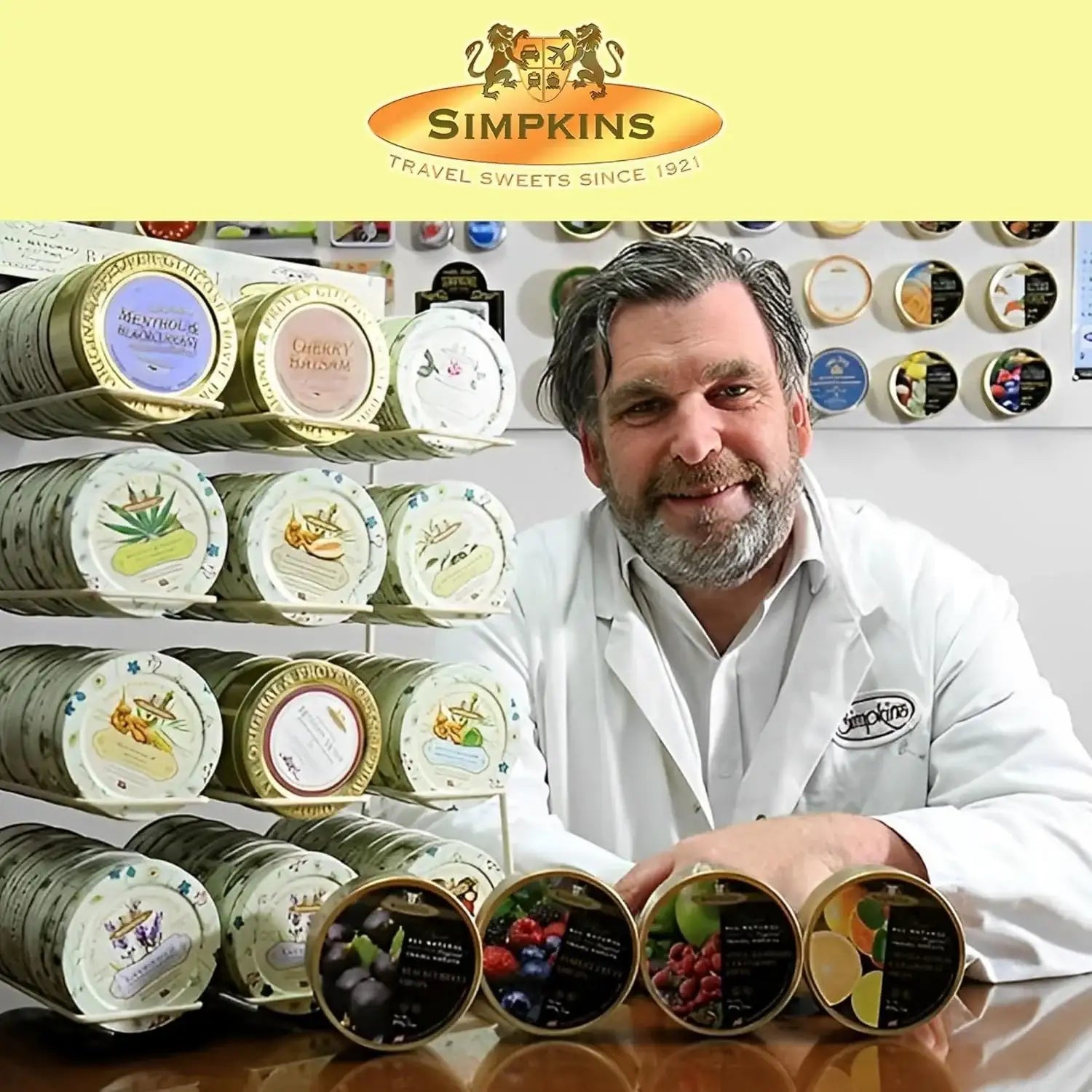 Simpkins Classic Mulled Wine Flavour Travel Sweets 200g