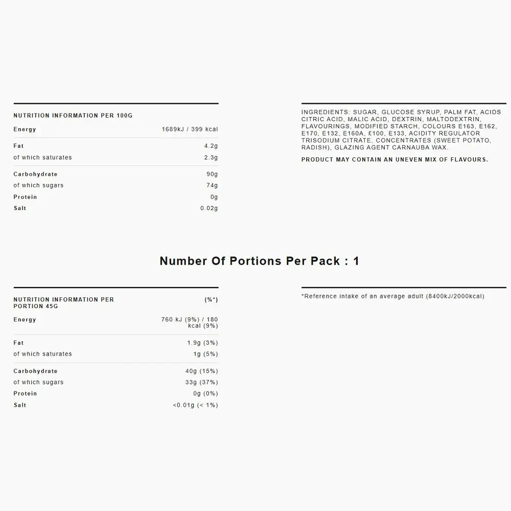 Skittles Tropical Sweets Candy Bag 45g