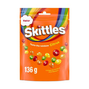 Skittles Citrus Chewy Candy 136g Fruity Citrus Flavoured Vegan Sweets Pouch