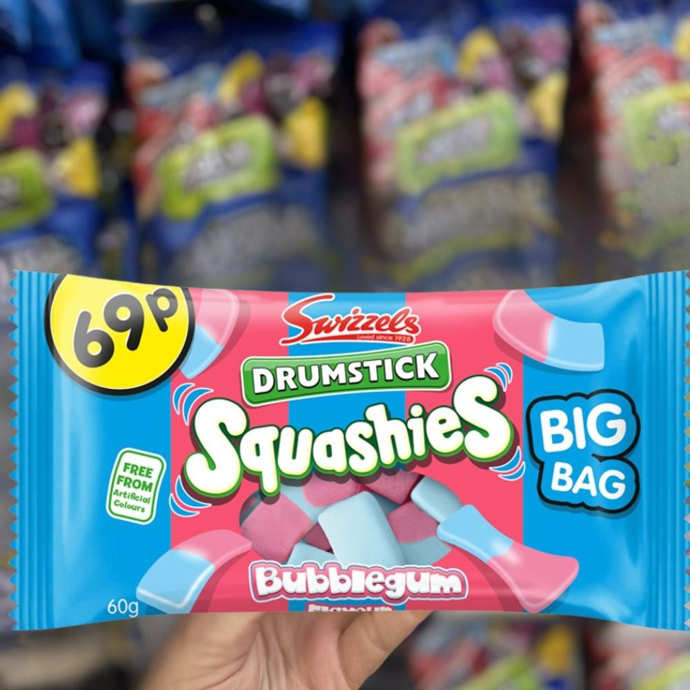 Swizzels Drumstick Squashies Bubblegum Flavour 60g