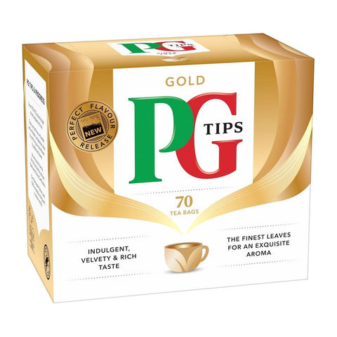 PG Tips Gold Tea 70 Tea Bags (non-pyramid teabags)