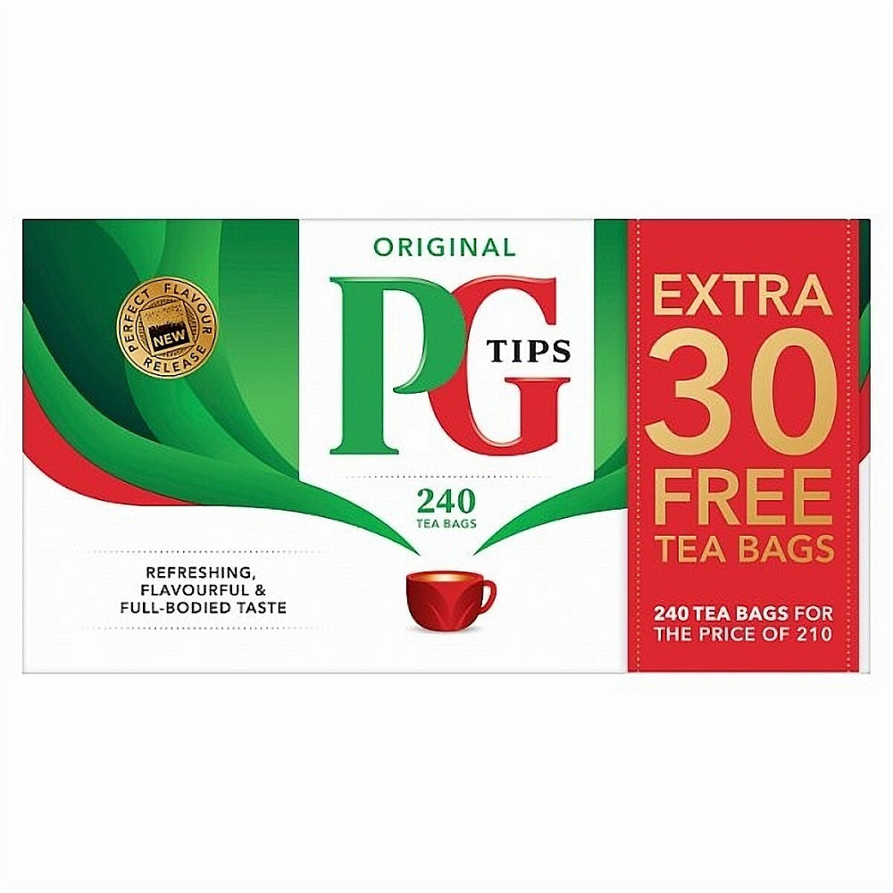 PG Tips 240 Teabags (non-pyramid teabags) 696g product image