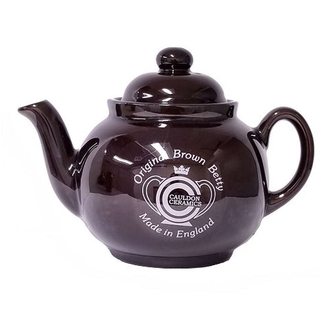 Cauldon Ceramics Brown Betty 4 Cup Teapot With Lithograph