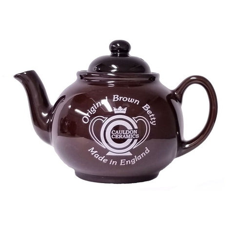 Cauldon Ceramics Brown Betty 6 Cup Teapot With Lithograph