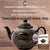 Cauldon Ceramics Brown Betty 6 Cup Teapot in Rockingham Brown with "Original Staffordshire" Logo