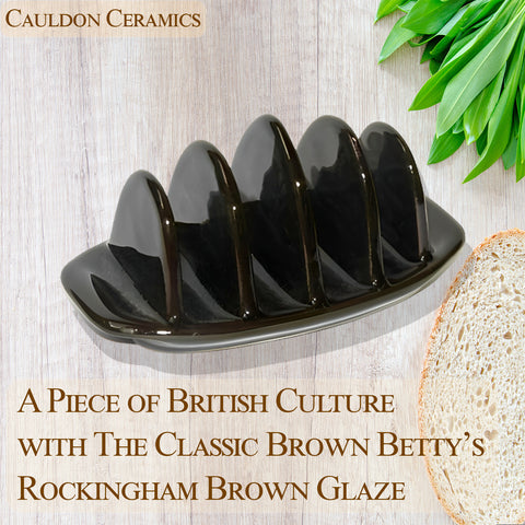 Cauldon Ceramics Brown Betty Toast Rack