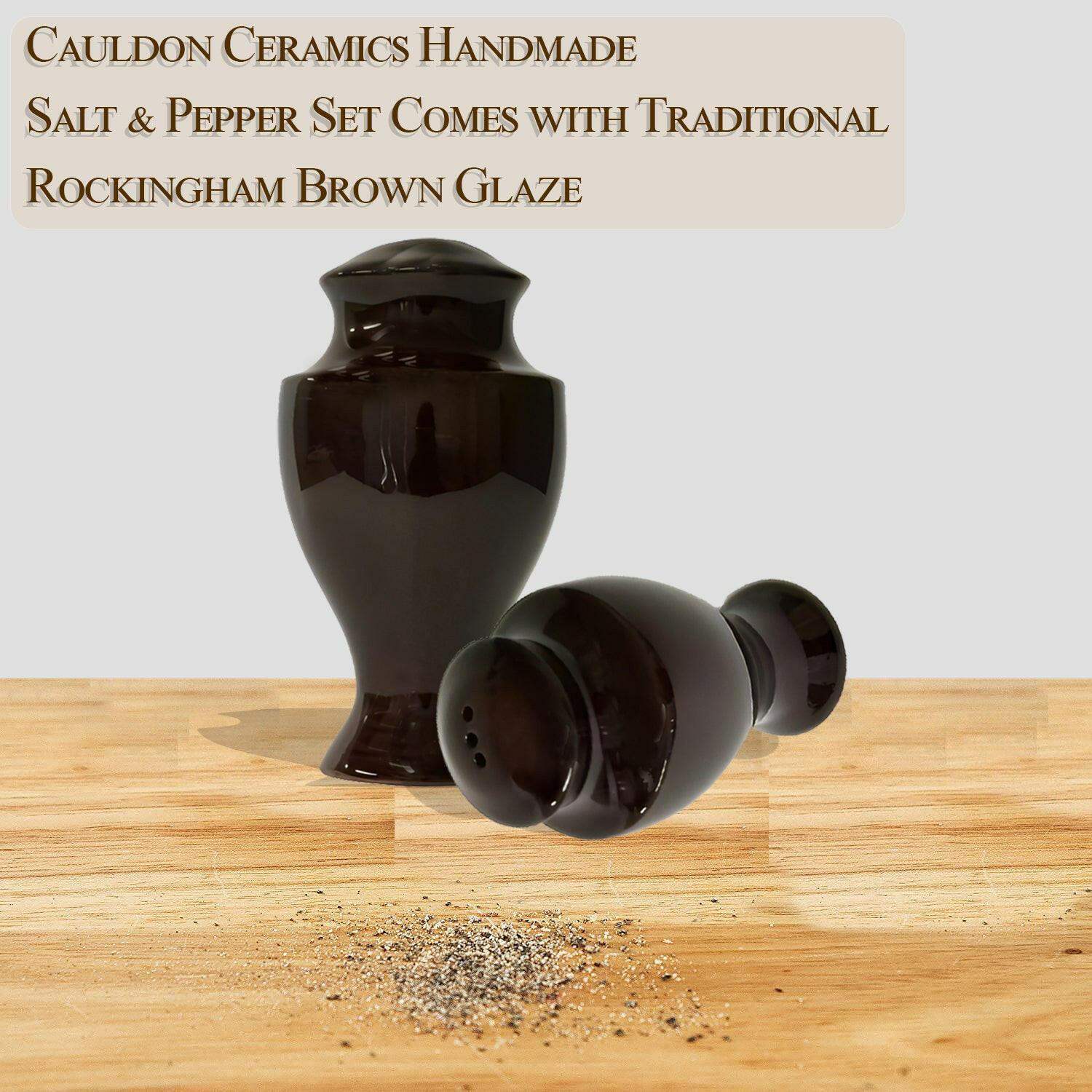 Cauldon Ceramics Brown Salt & Pepper (Set) - British Food Supplies