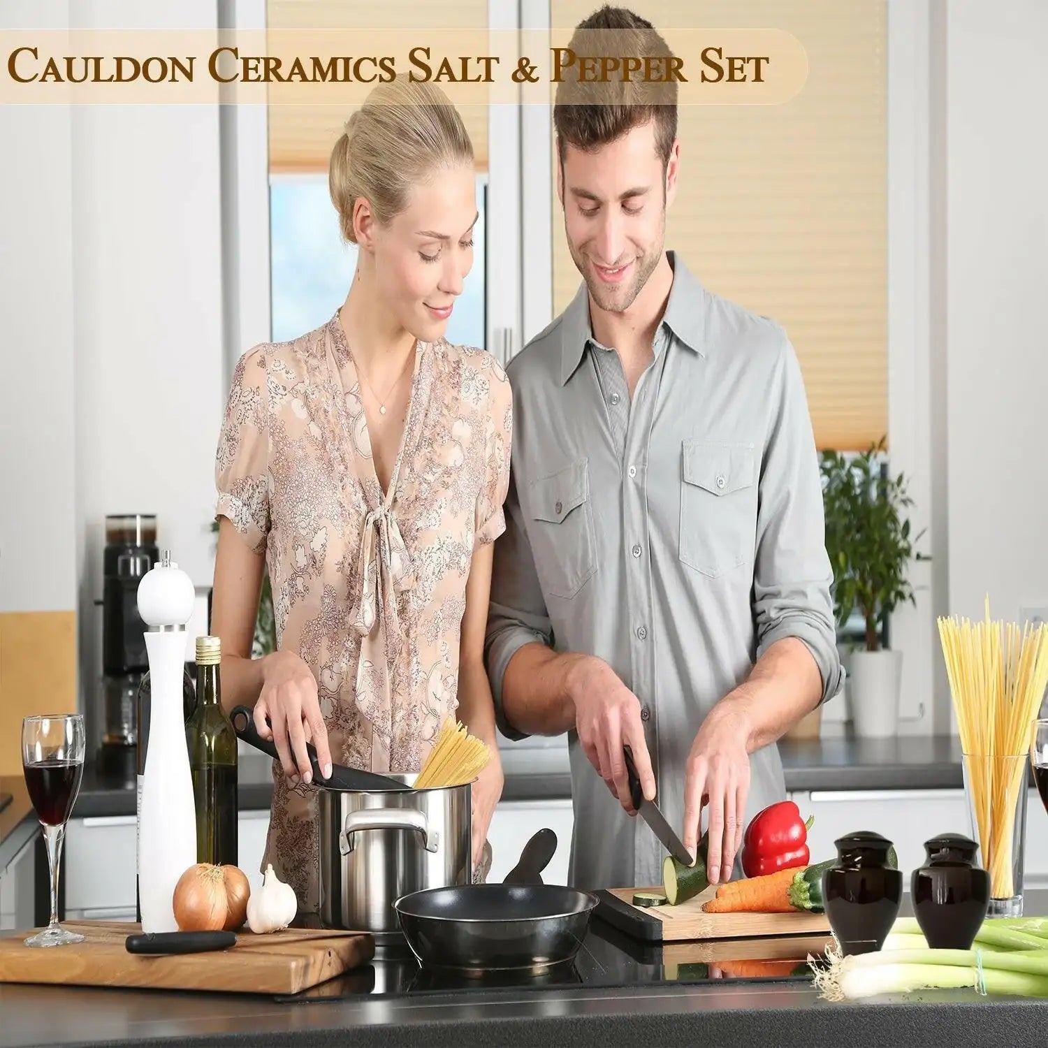 Cauldon Ceramics Brown Salt & Pepper (Set) - British Food Supplies