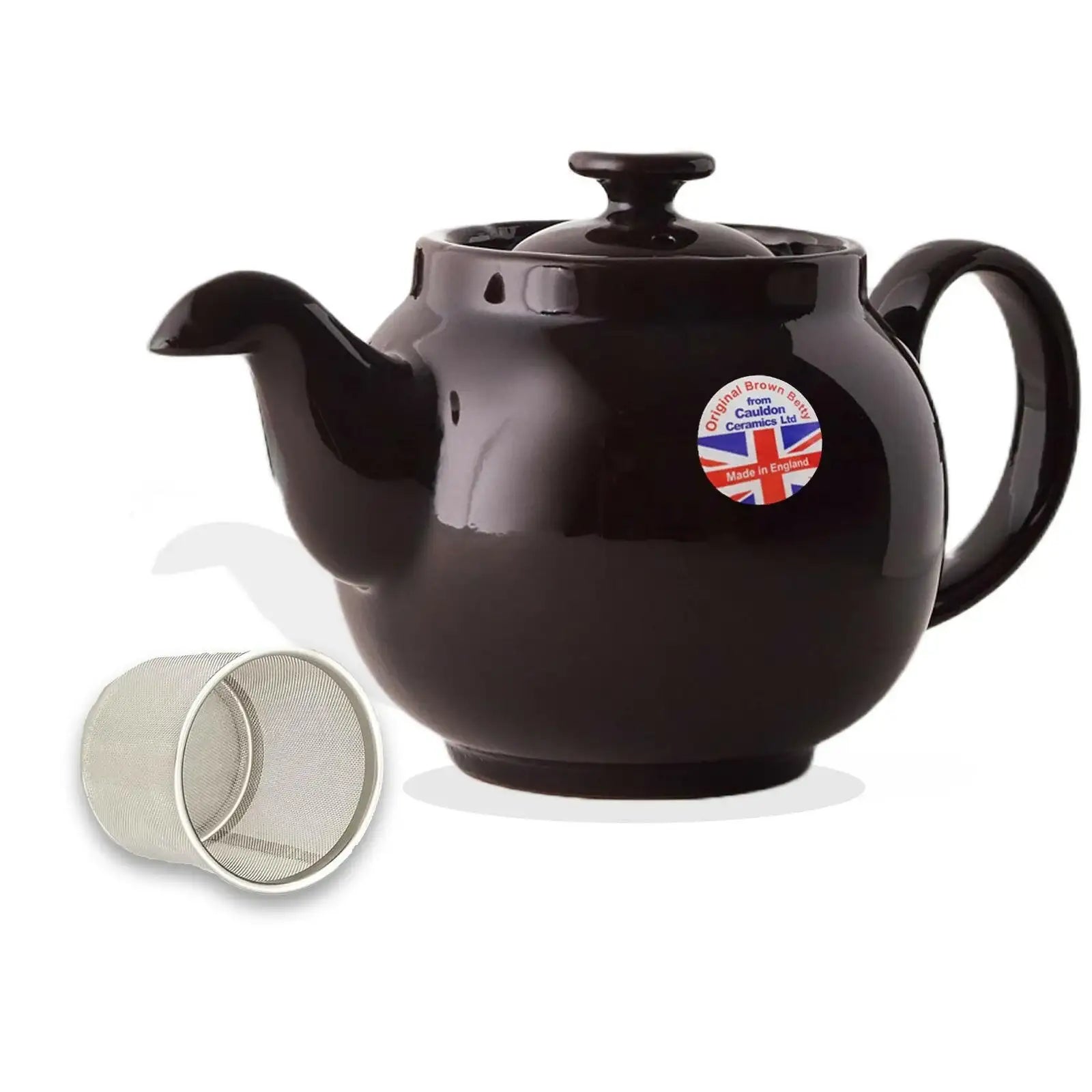 Cauldon Ceramics Limited Edition Ian Mcintyre Brown Betty 4 Cup Teapot With Infuser - British Food Supplies