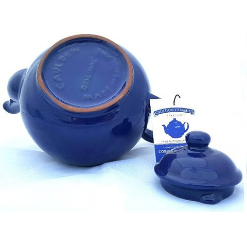 Cauldon Ceramics Brown Betty 2 Cup Teapot Cobalt Blue