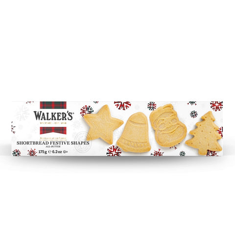 Walker's Shortbread Festive Shapes Shortbread Cookies 6.2 oz Box