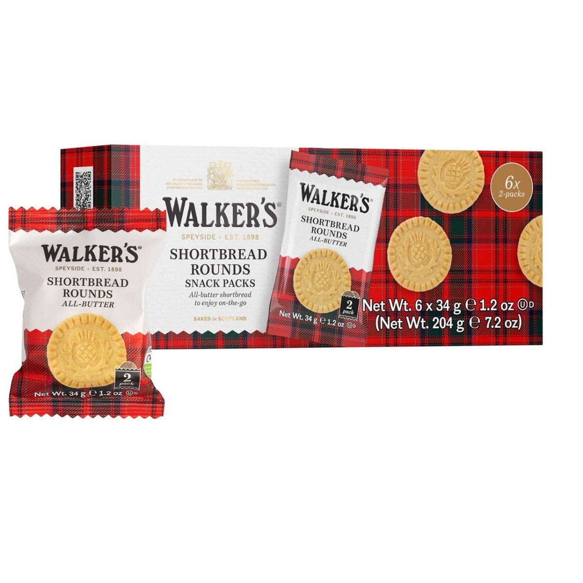 Walkers Shortbread Snack Packs 7.2 oz product image