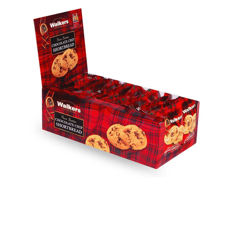 Walkers Shortbread Portion Pack - 2 Chocolate Chip Display - 20 Count x 1.4oz