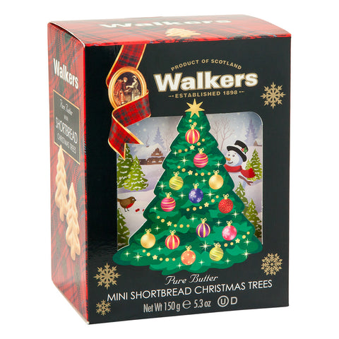 Walker's Shortbread Pure Butter Mini Shortbread Christmas Tree Cookies 5.3 oz Box
