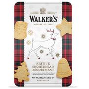 Walker's Pure Butter Shortbread Festive Shapes Reindeer Tin 250g