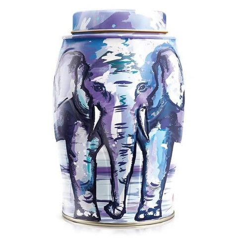 Williamson Tea Caddy Elephant - Painterly Winter 40's