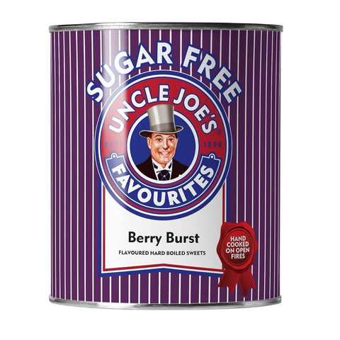Uncle Joe's Suger Free Berry Burst Sweets 120g Tin