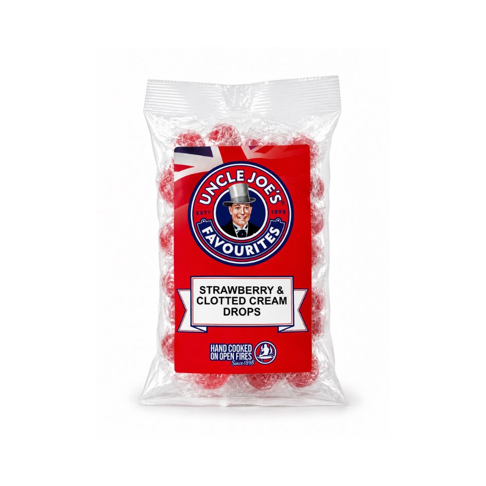 Uncle Joe's Quint Essentially English Strawberry And Clotted Cream 227G – UK confectionery product