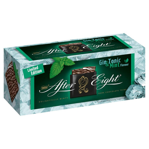 Nestle After Eight Gin Tonic Mint Flavour Drak Chocolate Thins 200g