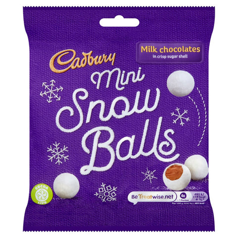 Cadbury Mini Snowballs Chocolate Clipstrip 80g
