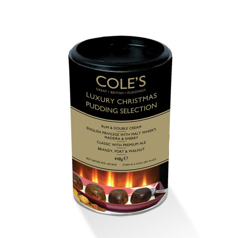 Coles Luxury Christmas Pudding Selection Tube 448g