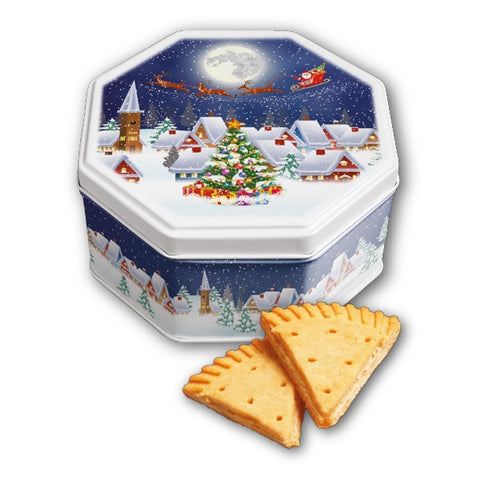 Campbell's Pure Butter shortbread Petticoat Tails - Christmas Village SceneTin 115g