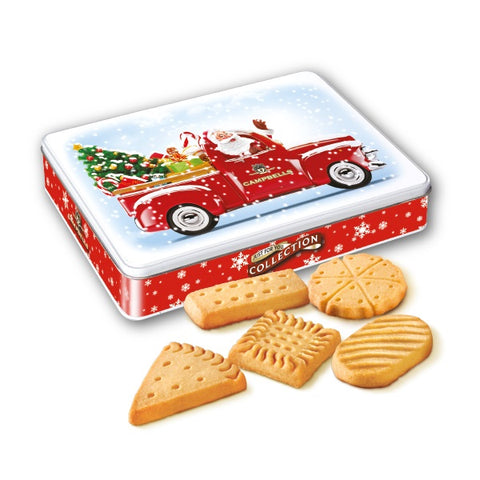 Campbell's Pure Butter shortbread Assortment - Santa in Van Tin 150g