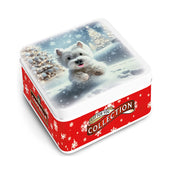 Campbells Shortbreads Westie in Snow Tin 90g