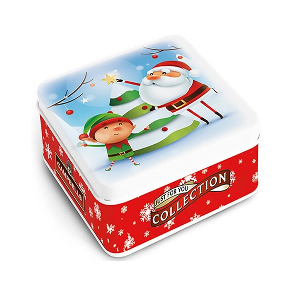 Campbells Shortbreads Santa & Elf Tin 90g