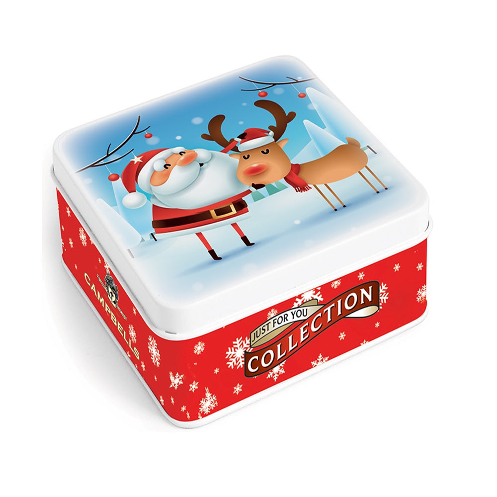 Campbells Shortbreads Christmas Santa/Rudolph Tin 90g
